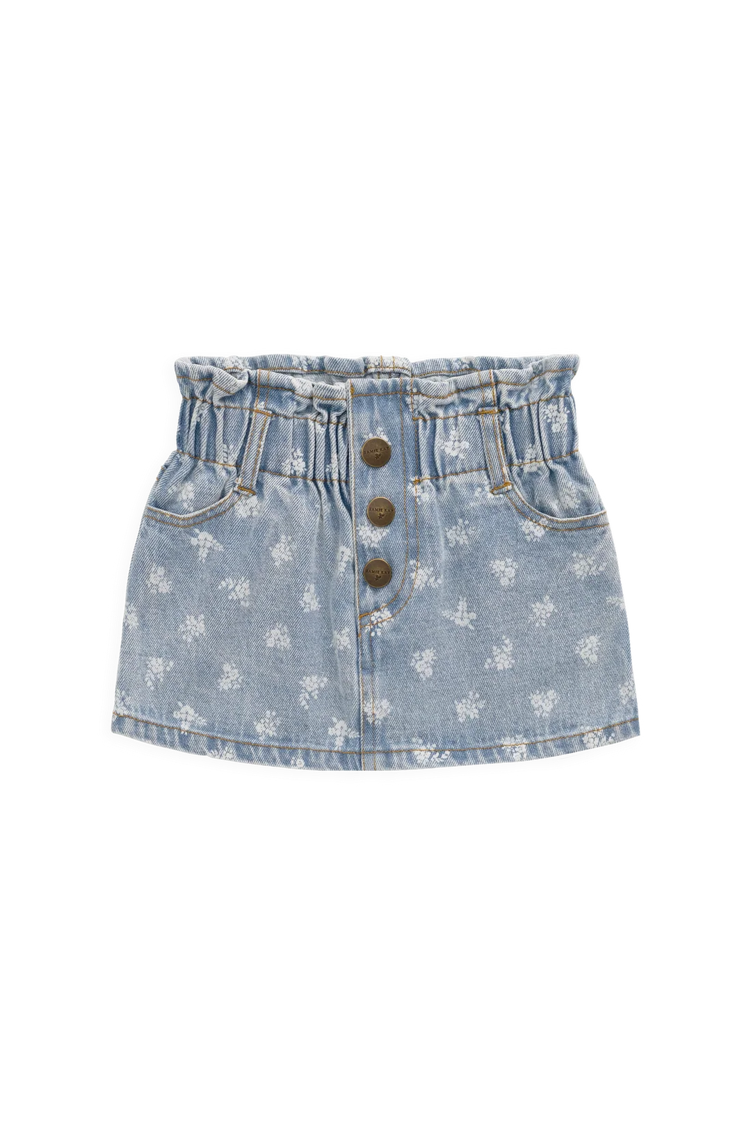 BRIELLE SKIRT | TULLY FLORAL DENIM