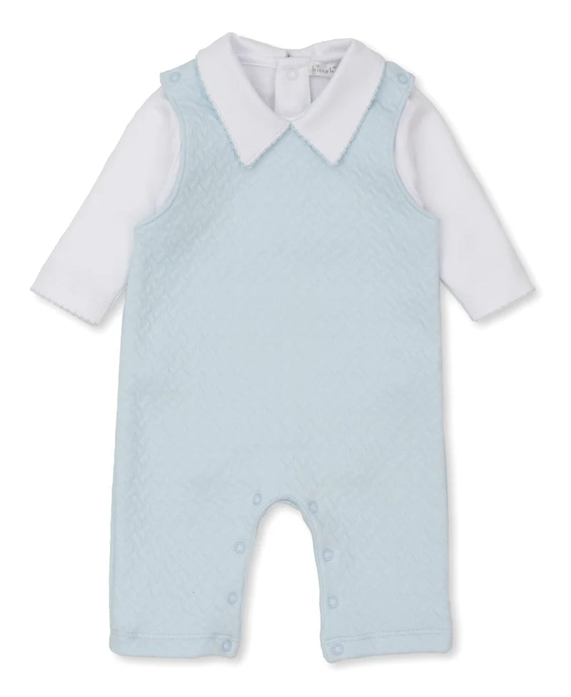 JACQUARD OVERALL SET | LIGHT BLUE