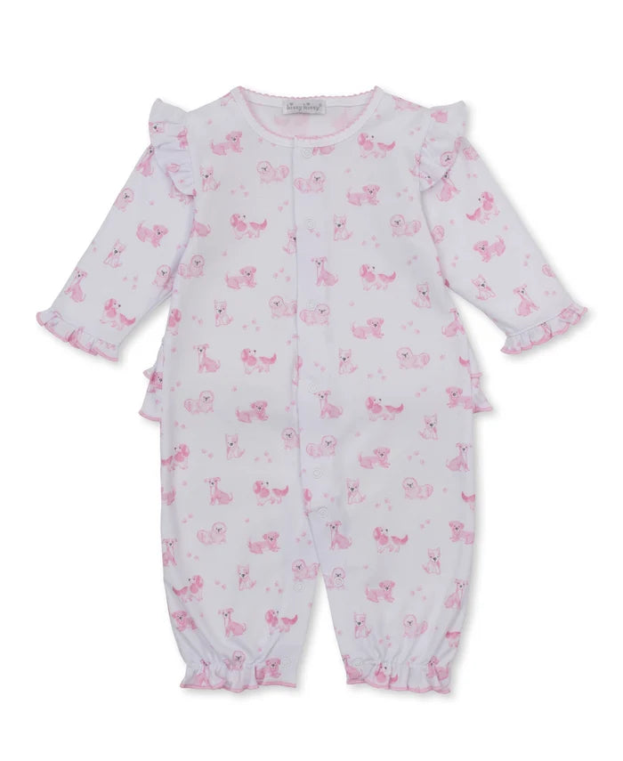 PUPPY PAWS PLAYSUIT | PINK