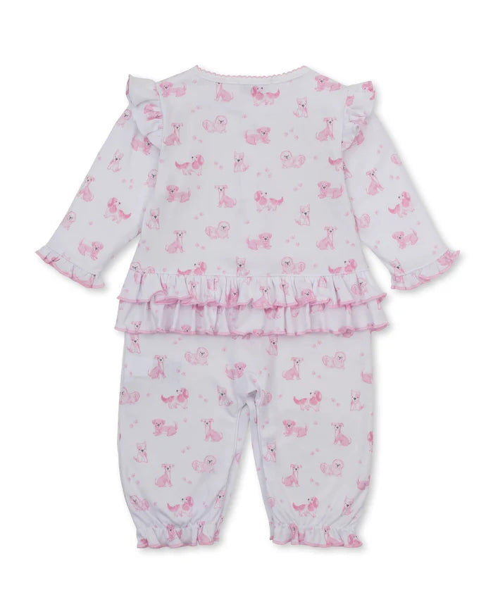 PUPPY PAWS PLAYSUIT | PINK