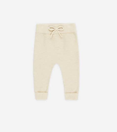 KNIT PANT | HEATHERED NATURAL
