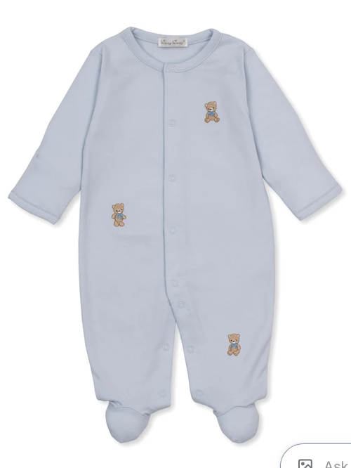 TEDDY BEAR CLUB FOOTIE | BLUE