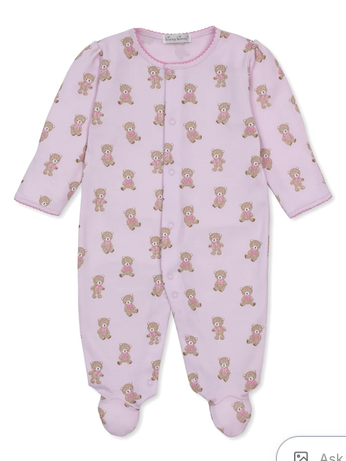 TEDDY BEAR CLUB FOOTIE | PINK