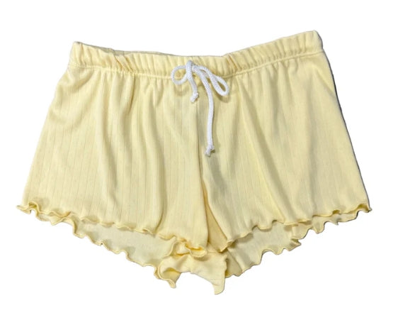 POINTELLE SHORT | YELLOW