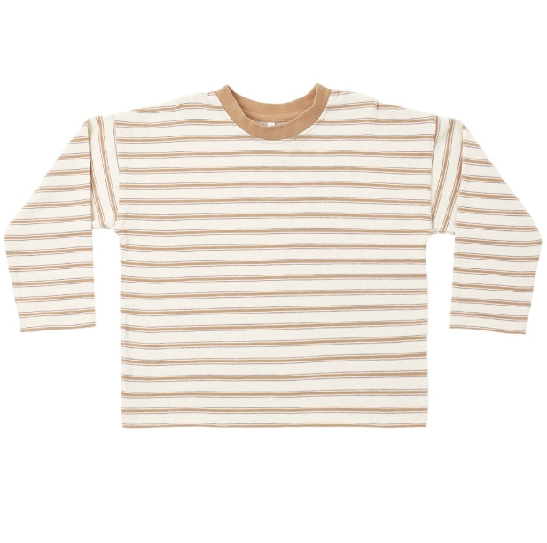 CAMDEN LONG SLEEVE TEE | FAWN STRIPE