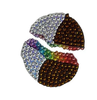RAINBOW BLACK & WHITE STICKERBEAN