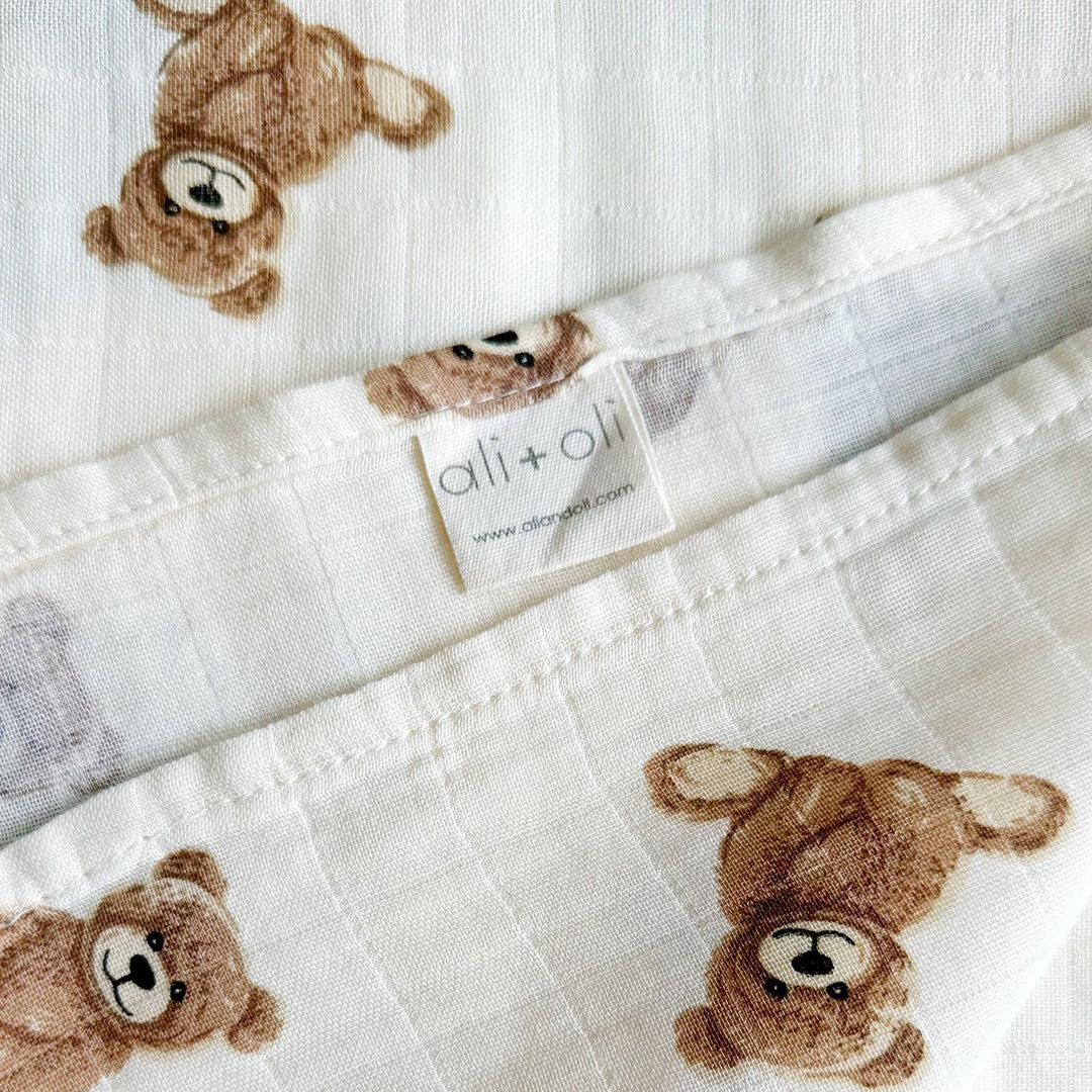 SWADDLE BLANKET| TEDDY BEAR