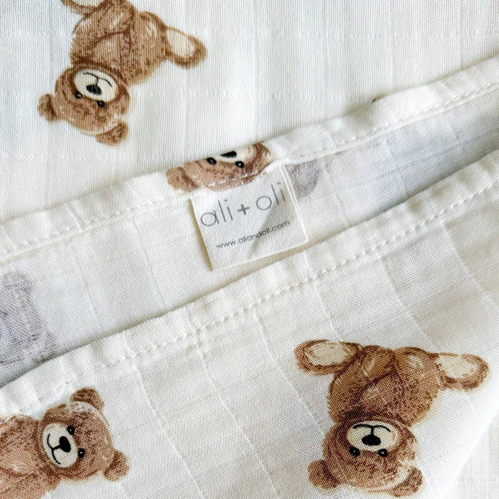 SWADDLE BLANKET| TEDDY BEAR