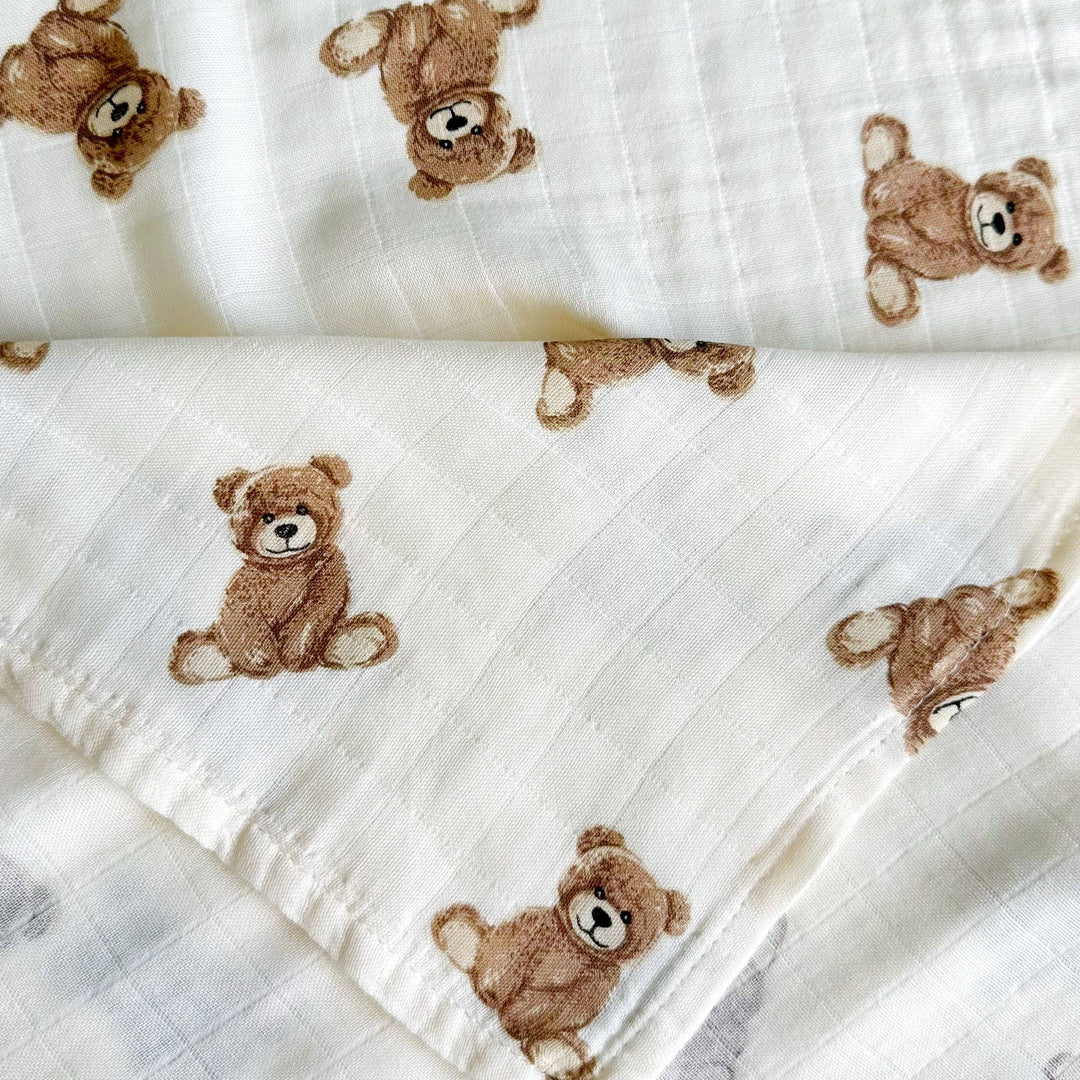 SWADDLE BLANKET| TEDDY BEAR