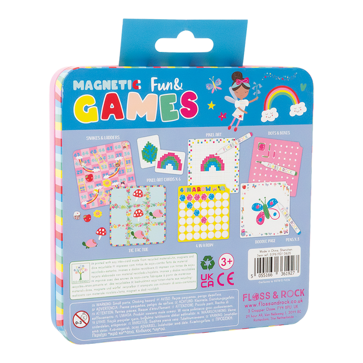 MAGNETIC FUN & GAMES TIN - RAINBOW FAIRY