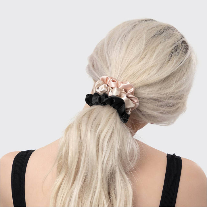 SATIN SLEEP SCRUNCHIES 5PC - ASSORTED
