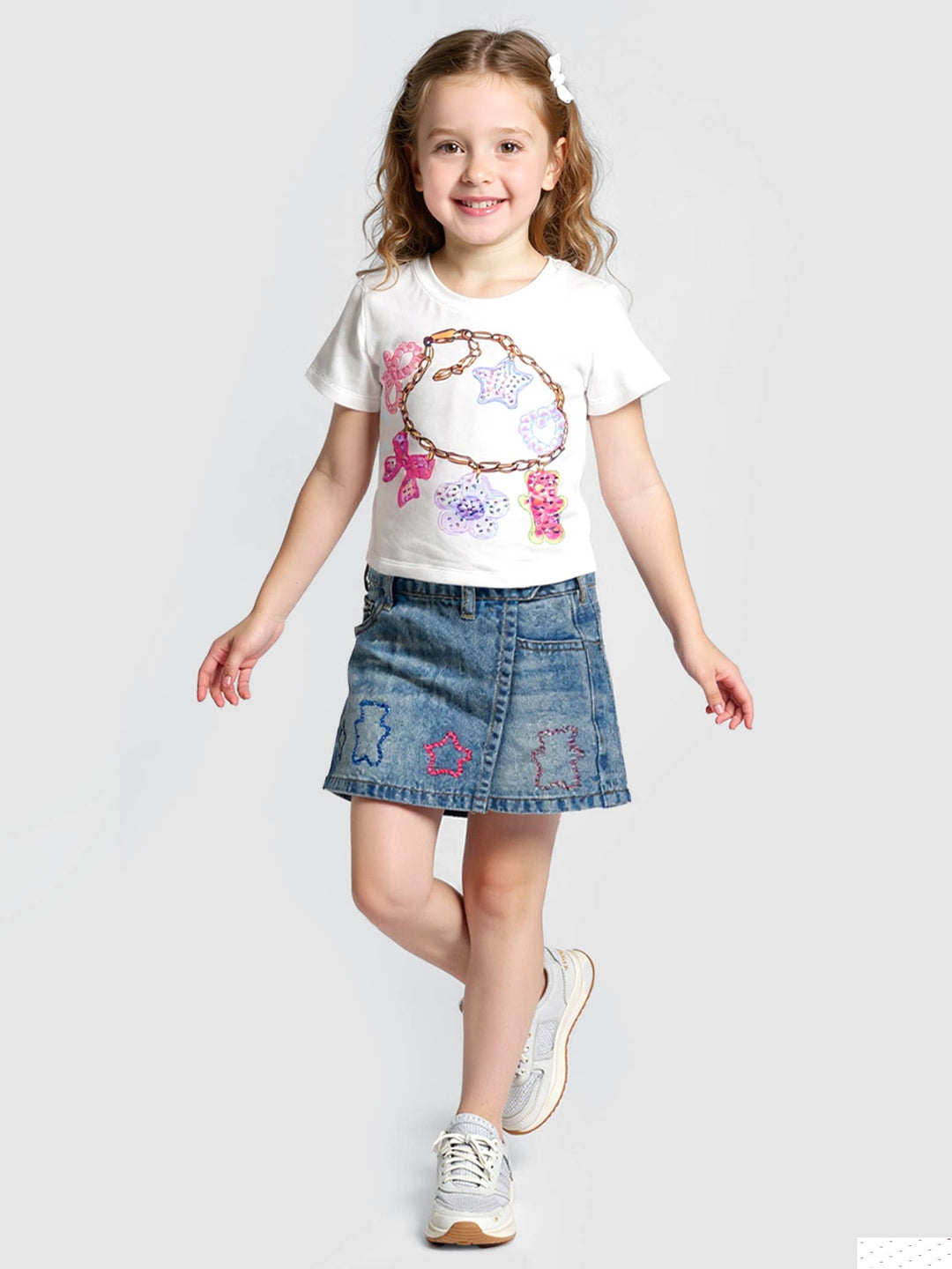 CHARM BRACELET PRINT TOP