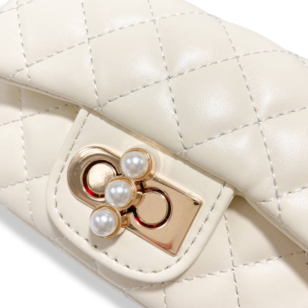PEARL CLOSURE PURSE | PURPLE
