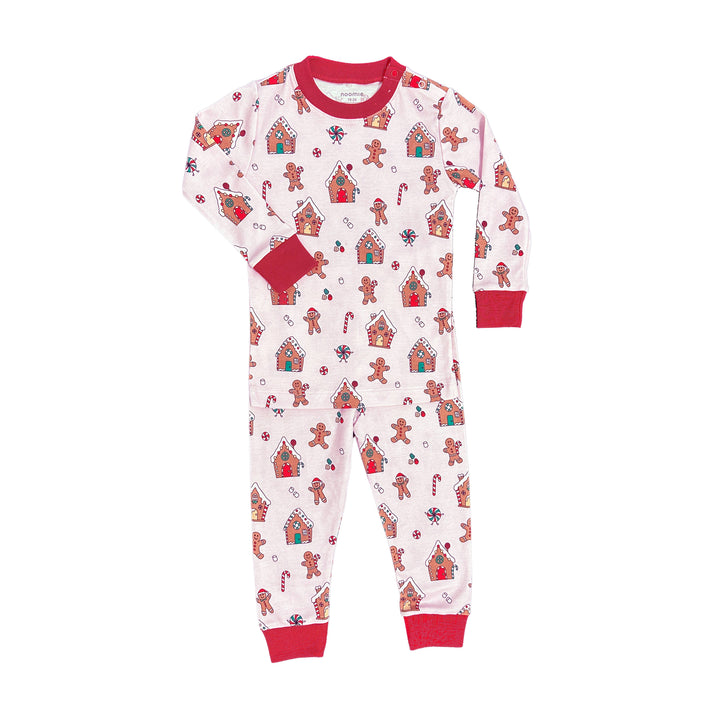 GINGERBREAD WORLD TWO PIECE PAJAMA | PINK