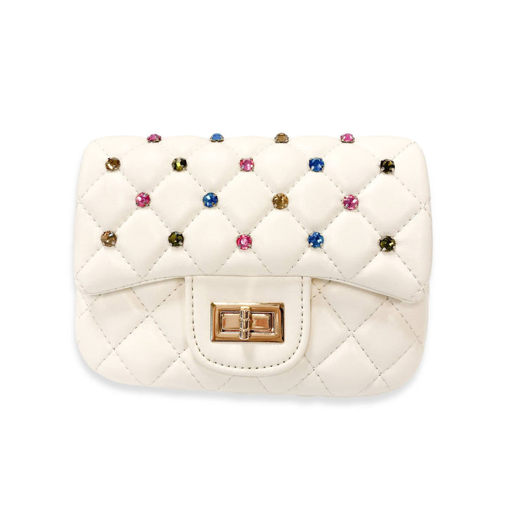 COLORFUL GEMS PURSE | CREAM