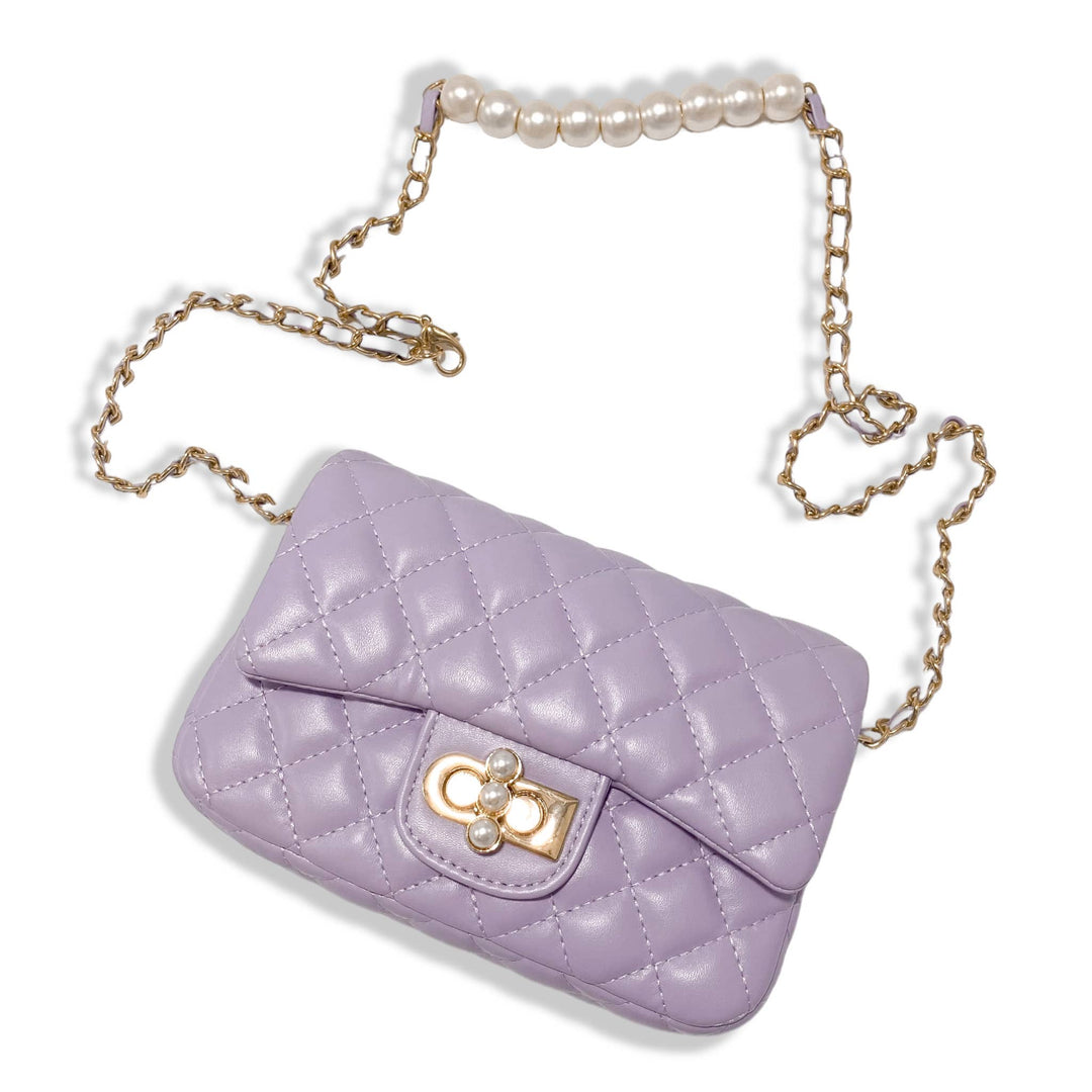 PEARL CLOSURE PURSE | PURPLE