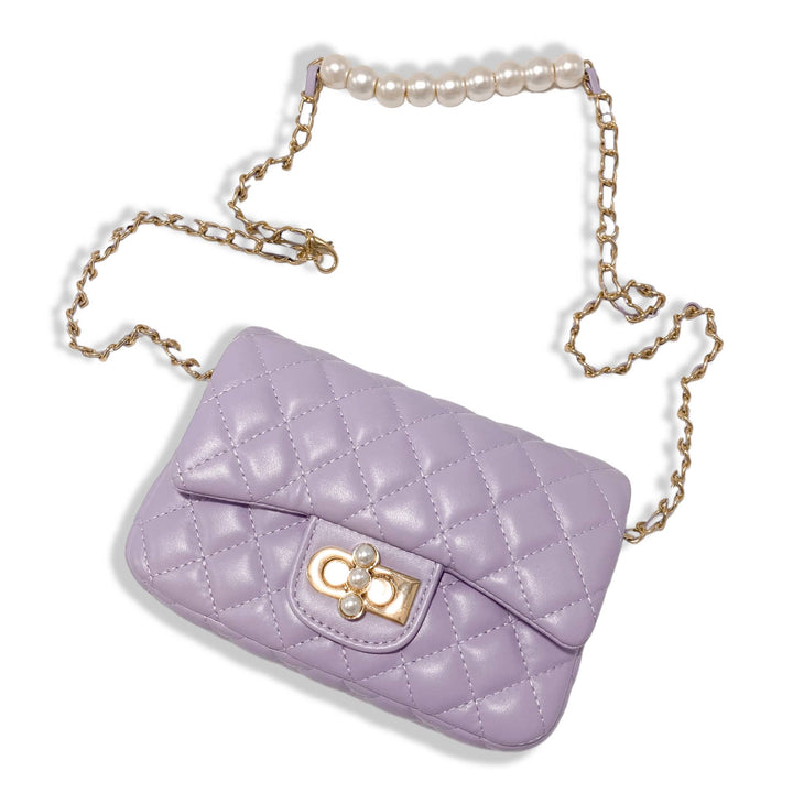PEARL CLOSURE PURSE | PURPLE