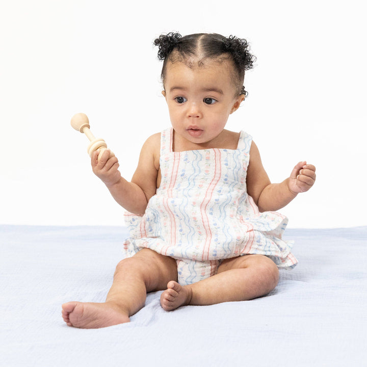 RUFFLE SUNSUIT | TULIP STRIPE