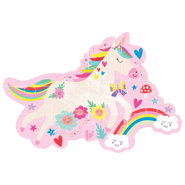 RAINBOW FAIRY 12PC SHAPED JIGSAW PUZZLE