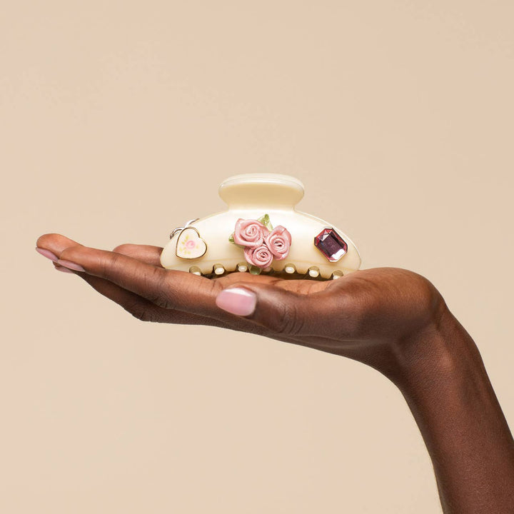 KITSCHPOP CLAW CLIP 7PC SET | PEARLIZED CREAM