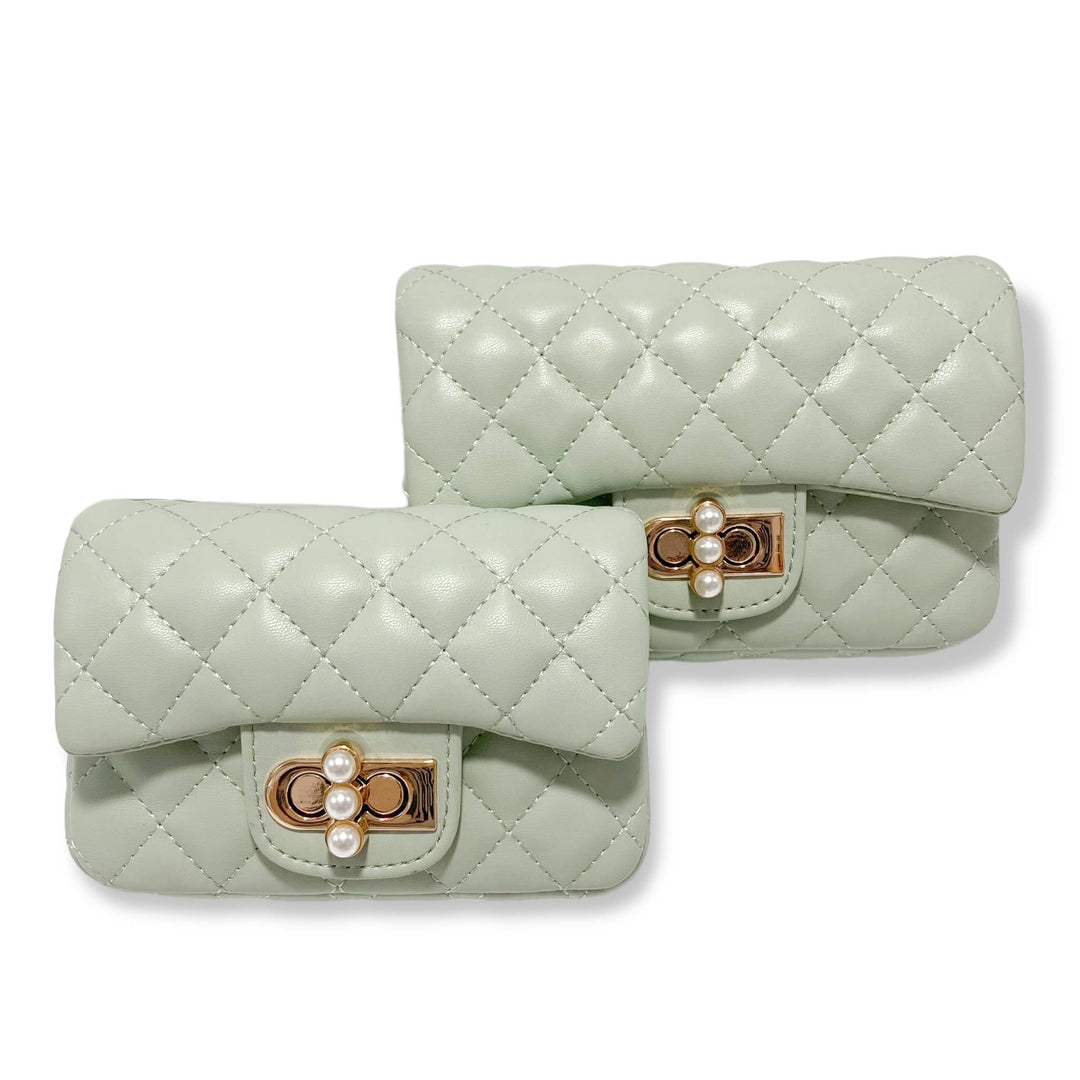 PEARL CLOSURE PURSE | PURPLE