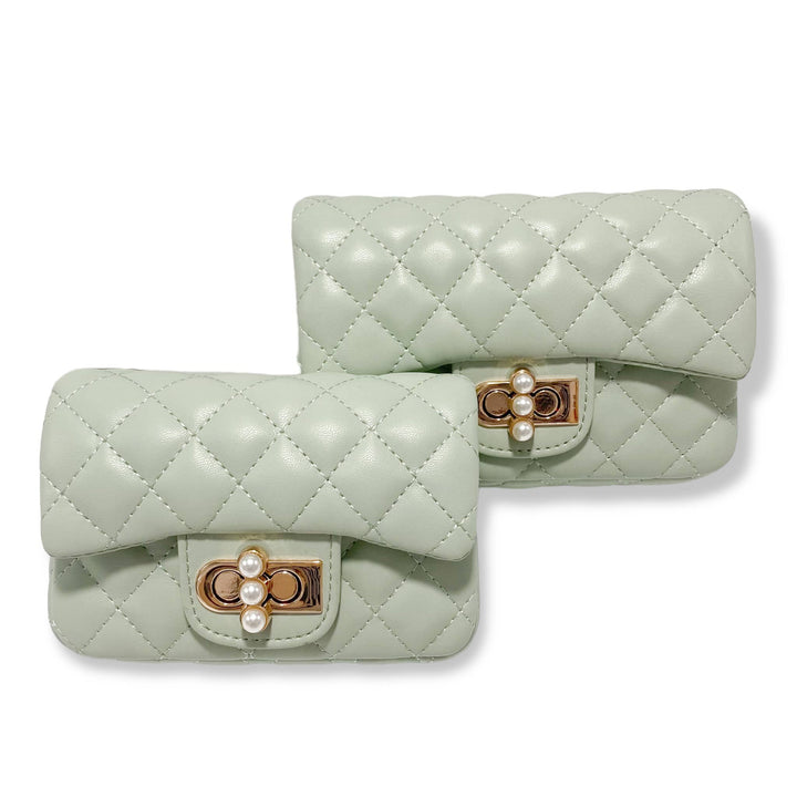 PEARL CLOSURE PURSE | PURPLE