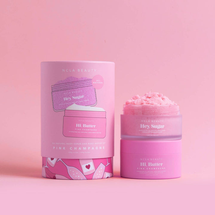 PINK CHAMPAGNE BODY SCRUB + BODY BUTTER SET