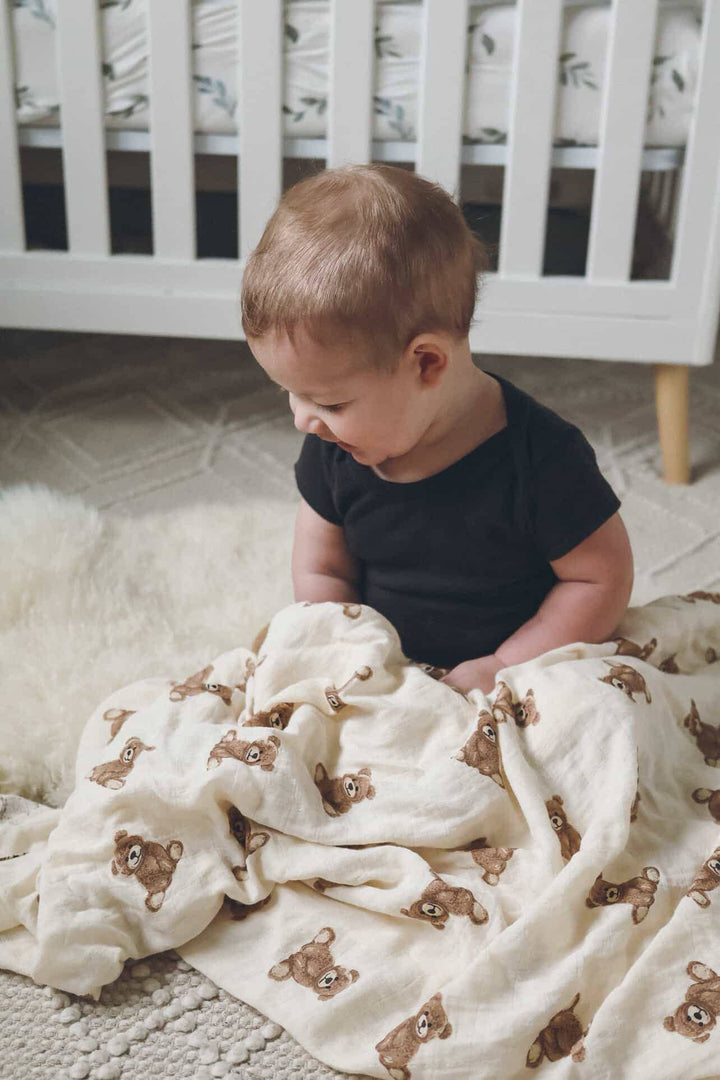 SWADDLE BLANKET| TEDDY BEAR