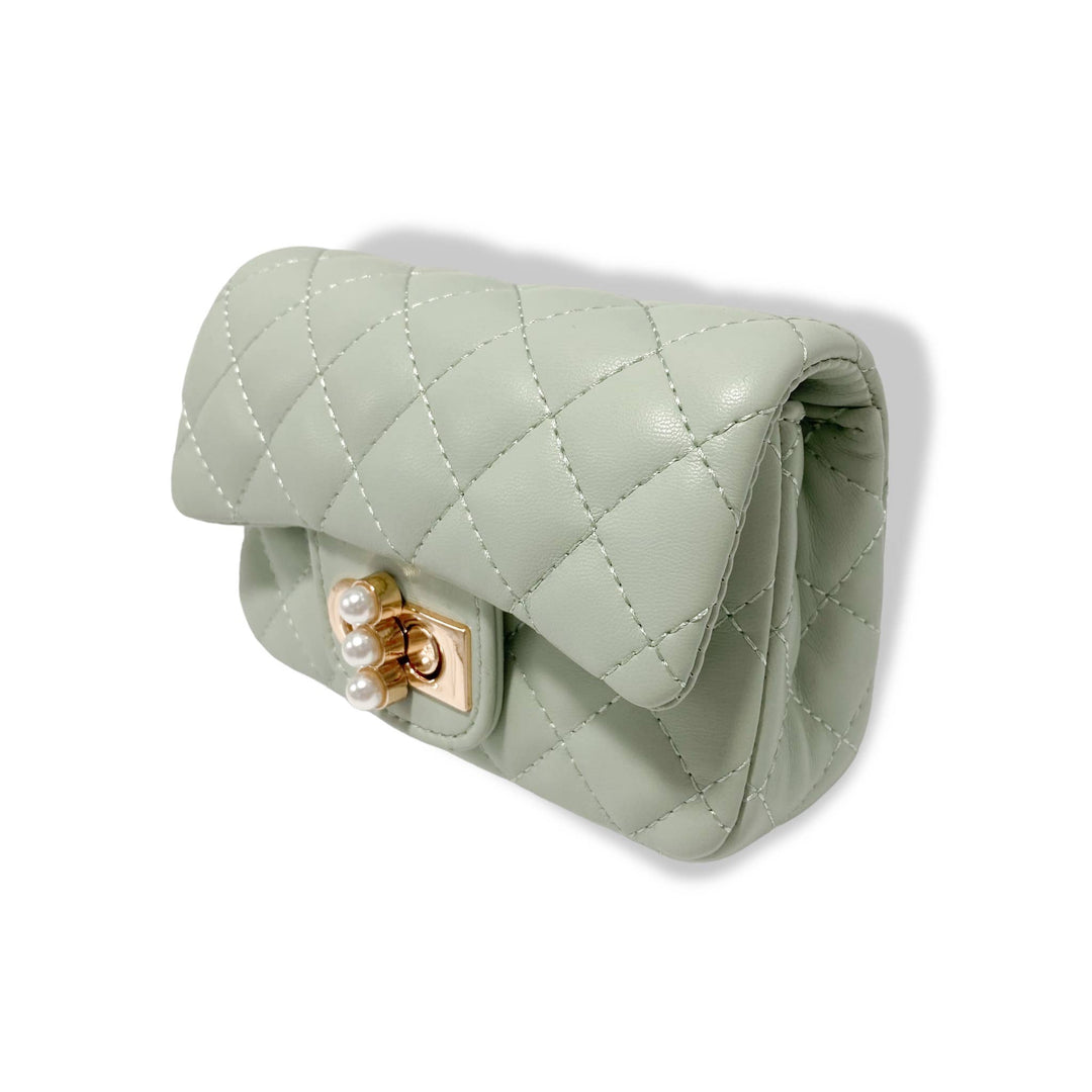 PEARL CLOSURE PURSE | PURPLE