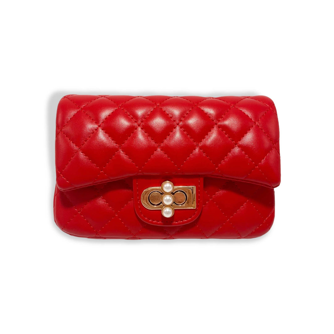 PEARL CLOSURE PURSE | PURPLE