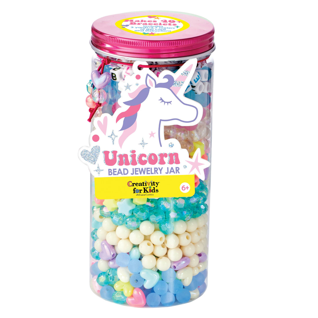BEAD JEWELRY JARS - UNICORN