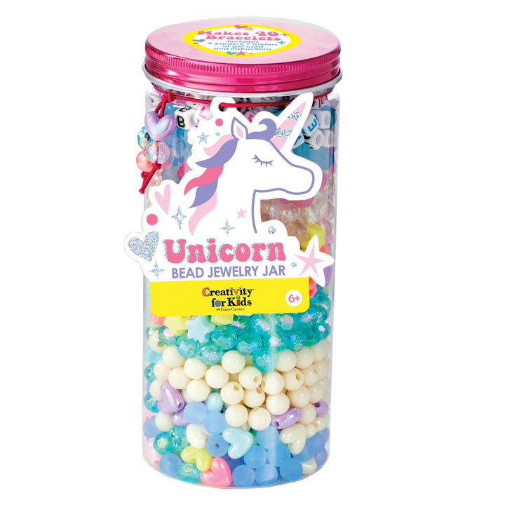 BEAD JEWELRY JARS - UNICORN