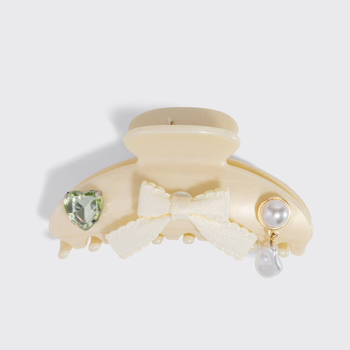 KITSCHPOP CLAW CLIP 7PC SET | PEARLIZED CREAM