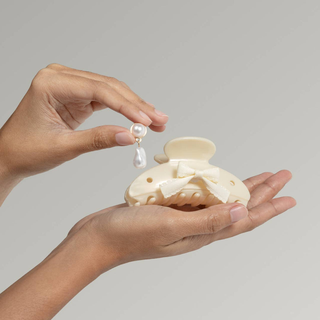KITSCHPOP CLAW CLIP 7PC SET | PEARLIZED CREAM