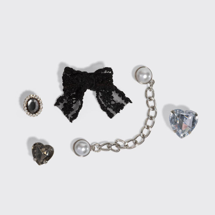 KITSCHPOP CHARMS 6PC SET | VINTAGE BLACK