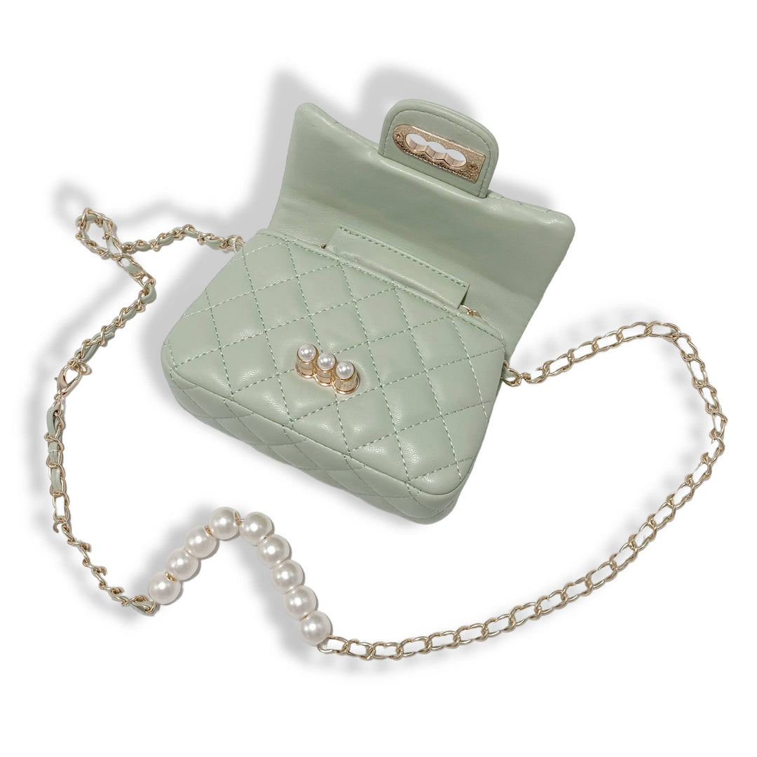 PEARL CLOSURE PURSE | PURPLE
