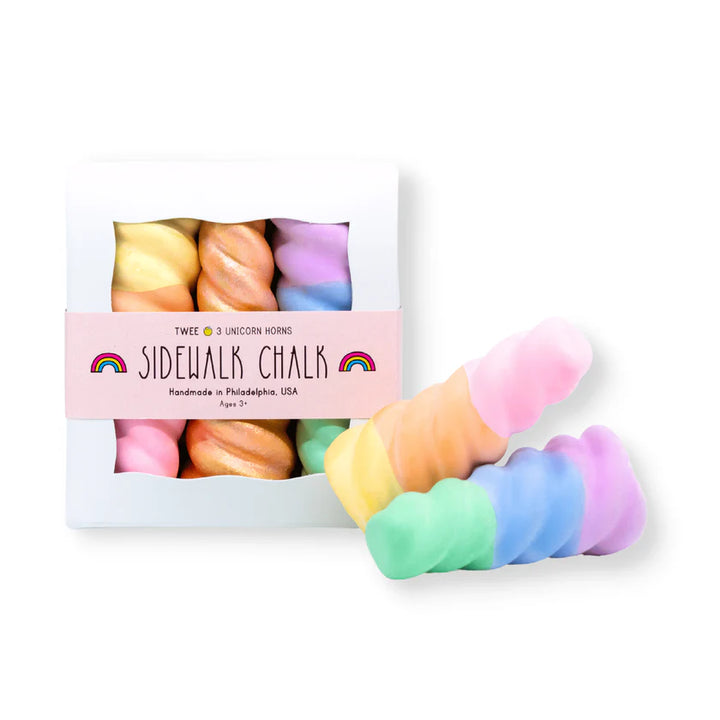 RAINBOW UNICORN HORNS CHALK