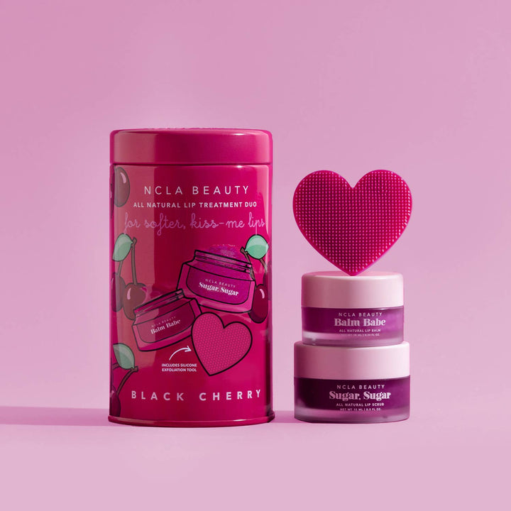 BLACK CHERRY LIP CARE SET + LIP SCRUBBER